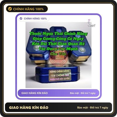 (Che Tên) Viên uống Ngựa Thái chính hãng - Lấy lại bản lĩnh phái mạnh - Hỗ trợ che tên sản phẩm kín đáo - hàng nhập khẩu, dùng theo hướng dẫn 896372 Cao Cấp Bảo Đảm