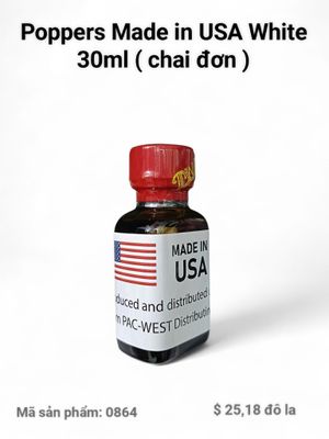 ( Mua Online Quá Rẻ) Popper 30ml USA, Hàng Chính Hãng,Dòng Cực Mạnh, Phê Lâu, Tác Dụng Nhanh Chóng, Hít Là Phê Ngay 