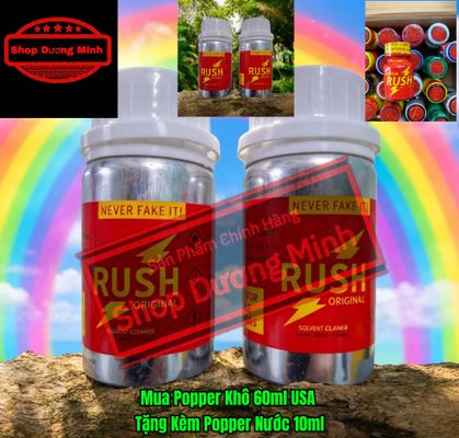 Mua Popper Khô 60ml USA, Tặng Kèm Popper Nước 10ml USA, Hàng Chính Hãng, Cực Mạnh