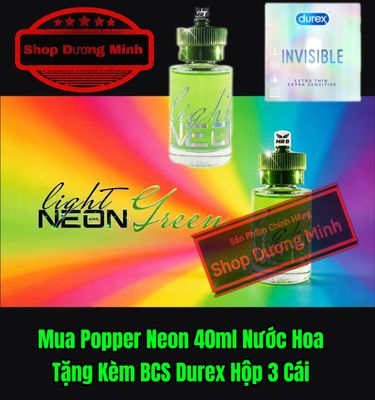 Popper Nước Hoa 40ml USA, Hàng Chính Hãng, Cực Mạnh Phê Lâu, Kèm BCS 