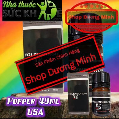 Popper 40ml USA Hàng Chính Hãng, Cực Mạnh, Phê Rất Lâu, tặng Kèm BCS Hộp 3 Cái durex