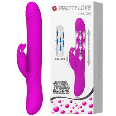 Phiên Bản Chính Hãng - Dương Vật Giả Sạc Điện, Xoay Đầu, Rung Mạnh 12 Chế Độ Pretty Love Byronnnn - nhiều chế độ, sạc pi