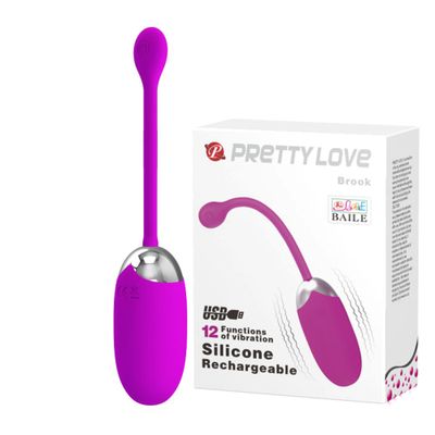 Hàng Nội Địa Cao Cấp - Thiết Bị Massage Rung Tình Yêu Không Dây Nhỏ Gọn Pretty Love Brook 12 Tầng Xuất Yêu BAILE 12 Func