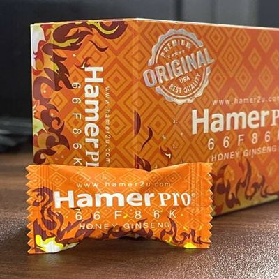 Phiên Bản Chính Hãng - Kẹo ngậm Hamer pro vị mật ong Mỹ cải tiến TCSL nam hiệu quả mẫu 2, giao hàng kín đáo