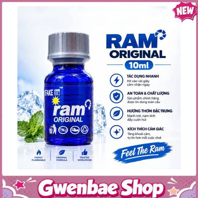 Chai Hít Tăng Khoái Cảm Kích Thích Bao Phê Popper Ram Original 10ml Phiên Bản Mới - Gwenshop Chính Hãng