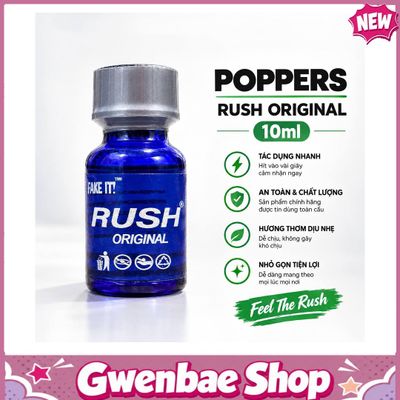 Chai Hít Tăng Khoái Cảm Kích Thích Bao Phê Popper Rush Original 10ml Phiên Bản Mới - Gwenshop Chính Hãng