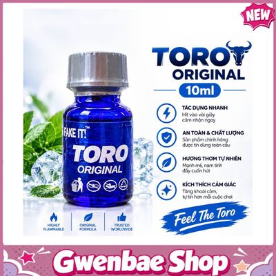 Chai Hít Tăng Khoái Cảm Kích Thích Bao Phê Popper TORO Original 10ml Chính Hãng USA - Gwenshop Chính Hãng
