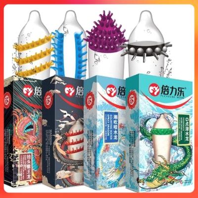 Dòng Cao Cấp Chính Hãng - Bao Su Cao Cấp Rồng Thiêng Gân Gai Cao Cấp Hộp 3 Cái PLEASURE MORE - ôm sát cảm giác thật, gia