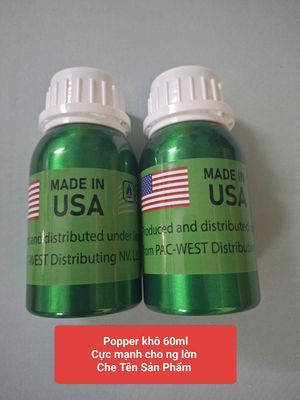 Hàng Chuẩn Nhập Khẩu - Dung Dịch Hít Thư Giãn khô 60ml, Cực Mạnh, cho ng lờn, Phê tận mây xanh, PAC-WEST Distributing - 