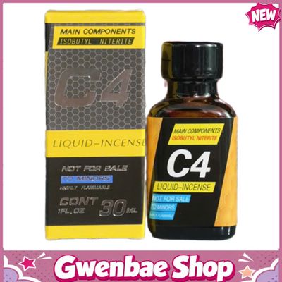 Chai Hít Tăng Khoái Cảm Kích Thích Bao Phê Popper C4 Black Yellow 30ml - Gwenshop Chính Hãng
