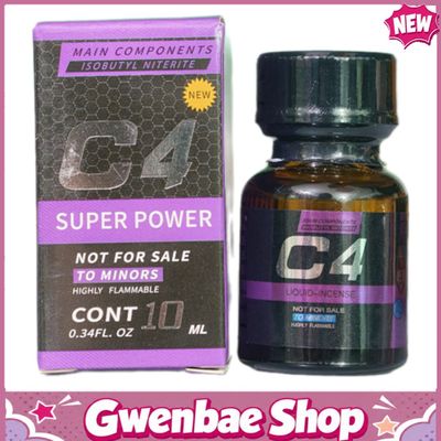 Chai Hít Tăng Khoái Cảm Kích Thích Bao Phê Popper C4 Super Power Purple 10ml - Gwenshop Chính Hãng