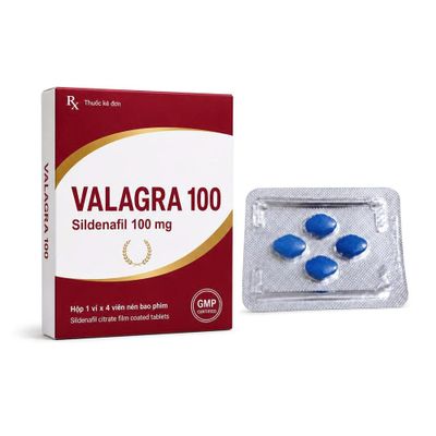 Hàng Nội Địa Cao Cấp - Viên hỗ trợ tăng cường sinh lý nam Valagra 1 Viên VALAGRA 100 4 viên - hàng nhập khẩu, dùng theo 