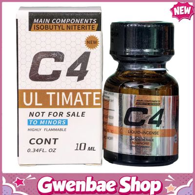 Chai Hít Kích Thích Bao Phê Tăng Khoái Cảm Popper C4 Ultimate 10ml - Gwenshop Chính Hãng