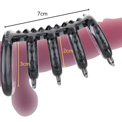 Sản Phẩm Chính Hãng Loại 1 - Bao Su Cao Cấp Tăng Kích Thước Dương Vật Meos Không rõ 7x3x2 cm - ôm sát cảm giác thật, gia