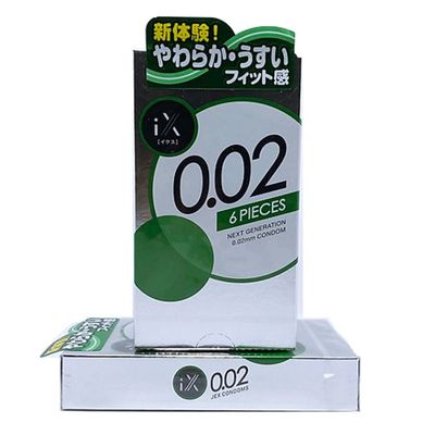 Phiên Bản Chính Hãng - Bao Su Cao Cấp 0.02 Nhật Bản Siêu Mỏng Nhiều Gel bô.i trơ.n Jex IX 6s 0.02mm - ôm sát cảm giác th