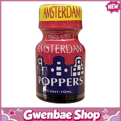 Chai Hít Tăng Khoái Cảm Kích Thích Bao Phê Tăng Khoái Cảm Popper PWD USA Amsterdam Red - Chai 10ml - Gwenshop Chính Hãng
