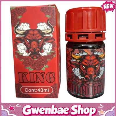 Chai Hít Tăng Khoái Cảm Kích Thích Bao Phê Popper King Đầu Trâu Đỏ 40ml – Chính Hãng Mỹ, Kích Thích Cực Mạnh Cho Top & Bot - Gwenshop Chính Hãng