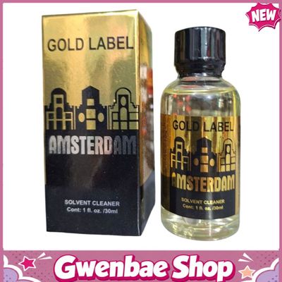Chai Hít Tăng Khoái Cảm Kích Thích Bao Phê Popper Amsterdam Gold Label Solvent Cleaner 30ml - Gwenshop Chính Hãng