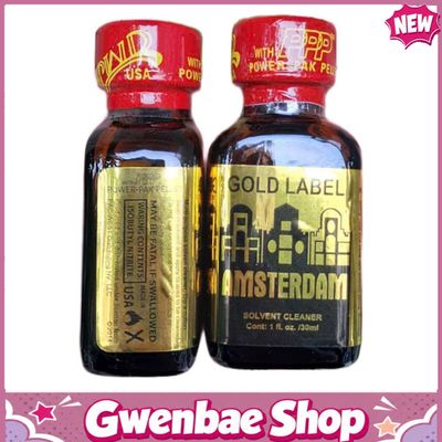 Chai Hít Tăng Khoái Cảm Kích Thích Bao Phê Popper Amsterdam Gold Label 30ml - Gwenshop Chính Hãng