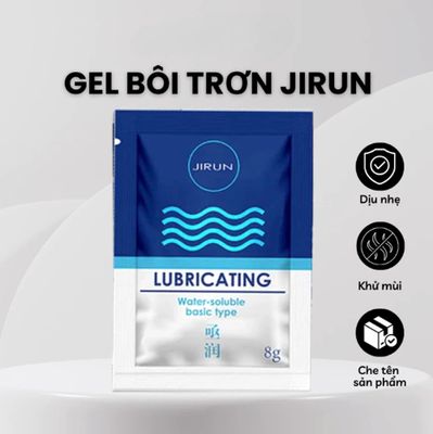 Phiên Bản Chính Hãng - Dung Dịch Bôi trơn gốc nuớc JIRUN gói nhỏ 8g - dịu nhẹ, không gây khô rát