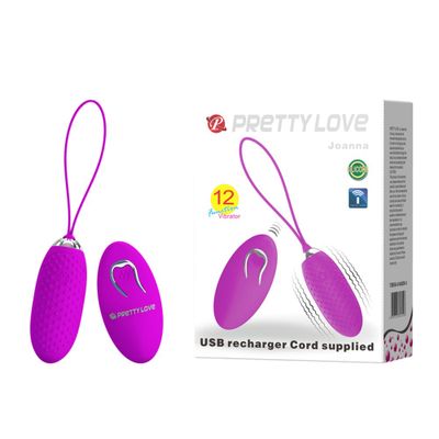 Dòng Cao Cấp Chính Hãng - Thiết Bị Massage Rung Pretty Love Joanna Điều Khiển Từ Xa 12 function - nhiều chế độ, sạc pin 