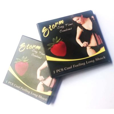 Dòng Cao Cấp Chính Hãng - Bao Su Cao Cấp Storm bi kéo dài thời gian hương dâu 10 chiếc - ôm sát cảm giác thật, giao hàng