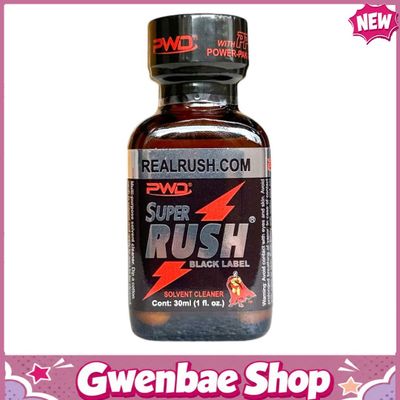 Chai Hít Tăng Khoái Cảm Kích Thích Bao Phê Popper Super Rush Original Black Label 30ml Chính Hãng PWD Usa - Gwenshop Chính Hãng