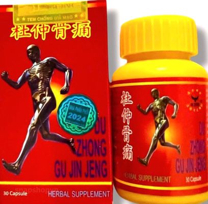 Sản Phẩm Chính Hãng Loại 1 - Viên Hỗ Trợ Du Zhong Gu Jin Jeng - Loại xịn - Xuất xứ Đài Loan - Mã 1525 - Loại xịn 30 Caps