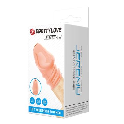 Sản Phẩm Chính Hãng Loại 1 - Bao Su Cao Cấp Đôn Dên Khúc Đầu Pretty Love JEREMY Vân Nổi - ôm sát cảm giác thật, giao hàn