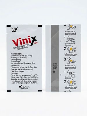 Tem ngậm hỗ trợ tăng cường sinh lí nam Please Orally Soluble Film 50mg 5 tem