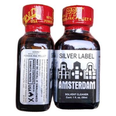 Hàng Chuẩn Nhập Khẩu - Dung Dịch Hít Thư Giãn Amsterdam Silver Label 30ml PPP - hương dịu, dùng cho cả nam và nữ