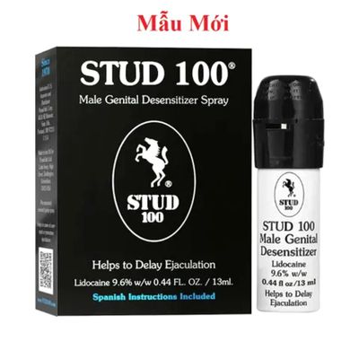 Sản Phẩm Chính Hãng Loại 1 - Dung Dịch Xịt Stud 100 Hỗ Trợ Kéo Thời Gian Cho Nam Giới 0.44 FL. OZ. / 13ml, giao hàng kín