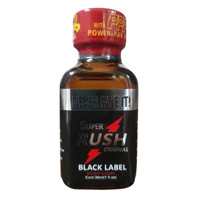 Hàng Chuẩn Nhập Khẩu - Dung Dịch Hít Thư Giãn Super Rush Black Label 30ml - hương dịu, dùng cho cả nam và nữ