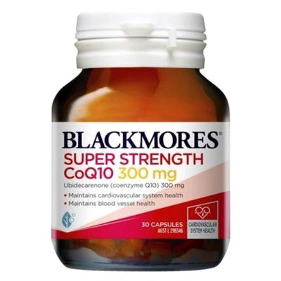 Dòng Cao Cấp Chính Hãng - Viên Hỗ Trợ Tim Mạch Blackmores CoQ10 Super Strength 300mg - Tăng Cường Sức Khỏe Tim Mạch, Hỗ 
