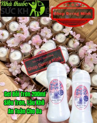 Gel bôi trơn 200ml hàng Chính Hãng,công thức mới,siêu trơn ,lâu khô, dễ rửa 