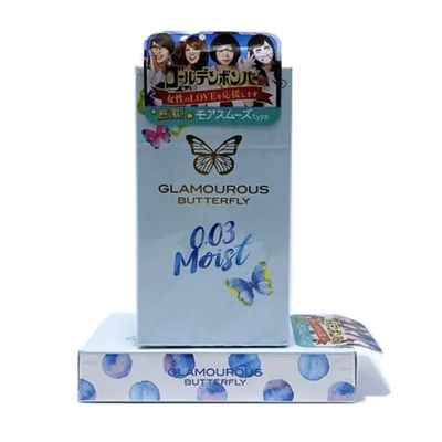 Dòng Cao Cấp Chính Hãng - Bao Su Cao Cấp 0.03 Siêu Mỏng Của Nhật Jex Glamourous Butterfly Moist 0.03 Moist - ôm sát cảm 