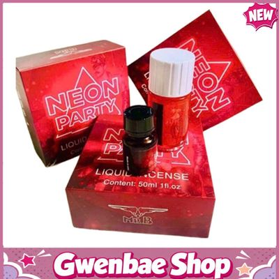 Chai Hít Bao Phê Tăng Khoái Cảm Kích Thích Combo Popper Neon Party Đỏ Dạ Quang 50ml Chính Hãng Mỹ Chai 40ml + 10ml - Gwenshop Chính Hãng