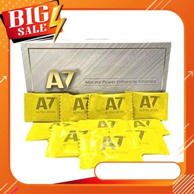 Bản Nhập Khẩu Cao Cấp - Kẹo nhân sâm A7 Alpha Seven USA , hương chanh 10 - hàng có sẵn, giao nhanh toàn quốc