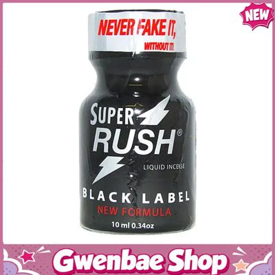 Chai Hít Tăng Khoái Cảm Kích Thích Bao Phê Tăng Khoái Cảm Popper Super Rush Black Label - Chai 10ml - Gwenshop Chính Hãng