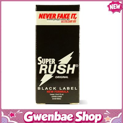 Chai Hít Kích Thích Bao Phê Tăng Khoái Cảm Popper Super Rush Black Label 30ml - Gwenshop Chính Hãng