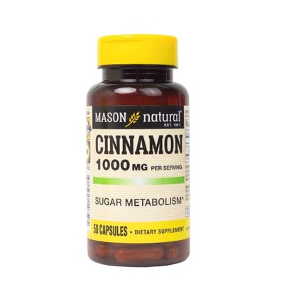 Hàng Nội Địa Cao Cấp - Viên Hỗ Trợ quế Mason Natural Cinnamon 1000mg - Hỗ trợ kiểm soát đường huyết và cải thiện chuyển 