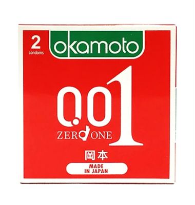 Dòng Cao Cấp Chính Hãng - Bao Su Cao Cấp Okamoto 0.01 Zero One Nhật Bản mẫu 2 0.01mm - ôm sát cảm giác thật, giao hàng k