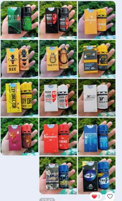 Hàng Chuẩn Nhập Khẩu - Tinh dầu Dung Dịch Hít Thư Giãn popper 40ml lấy ngẫu nhiên, - hương dịu, dùng cho cả nam và nữ
