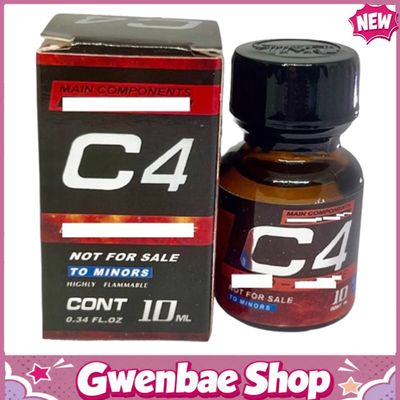 Chai Hít Tăng Khoái Cảm Kích Thích Bao Phê Popper C4 Đỏ Chai Ngắn Có Hộp 10ml Phiên Bản Giới Hạn - Gwenshop Chính Hãng