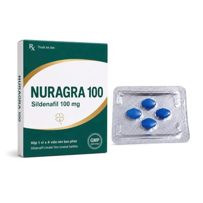 Dòng Cao Cấp Chính Hãng - Viên hỗ trợ tăng cường sinh lý nam Nuragra 100 1 Viên 4 viên - hàng nhập khẩu, dùng theo hướng
