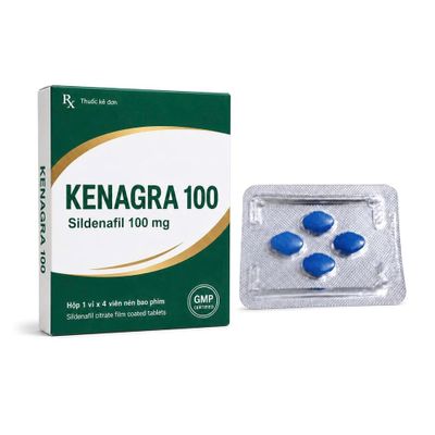 Sản Phẩm Chính Hãng Loại 1 - Viên hỗ trợ tăng cường sinh lý nam Kenagra 100 4 Viên 100 mg - hàng nhập khẩu, dùng theo hư