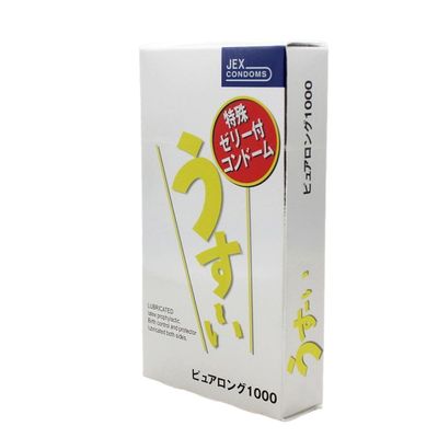 Bản Nhập Khẩu Cao Cấp - Bao Su Cao Cấp chống xuất sớm Jex Usui Pure Long 12s - Nhật Bản 1000 - ôm sát cảm giác thật, gia