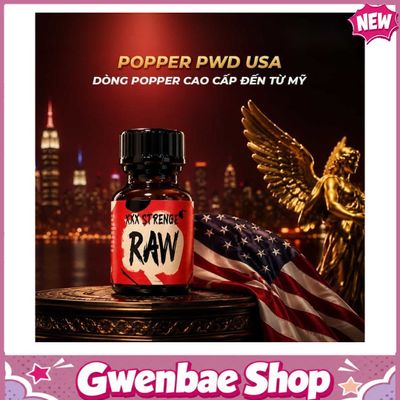 Chai Hít Tăng Khoái Cảm Bao Phê Kích Thích tăng khoái cảm Popper PWD USA Strenge Raw - Chai 10ml - Gwenshop Chính Hãng