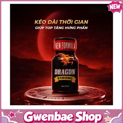 Chai Hít Kích Thích Tăng Khoái Cảm Bao Phê tăng khoái cảm Popper PWD USA Dragon Strong - Chai 10ml - Gwenshop Chính Hãng