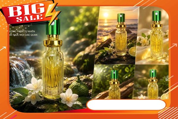 Hàng Nội Địa Cao Cấp - Tinh dầu chanh xả dành cho nam chiết xuất thiên nhiên 5ml, giao hàng kín đáo